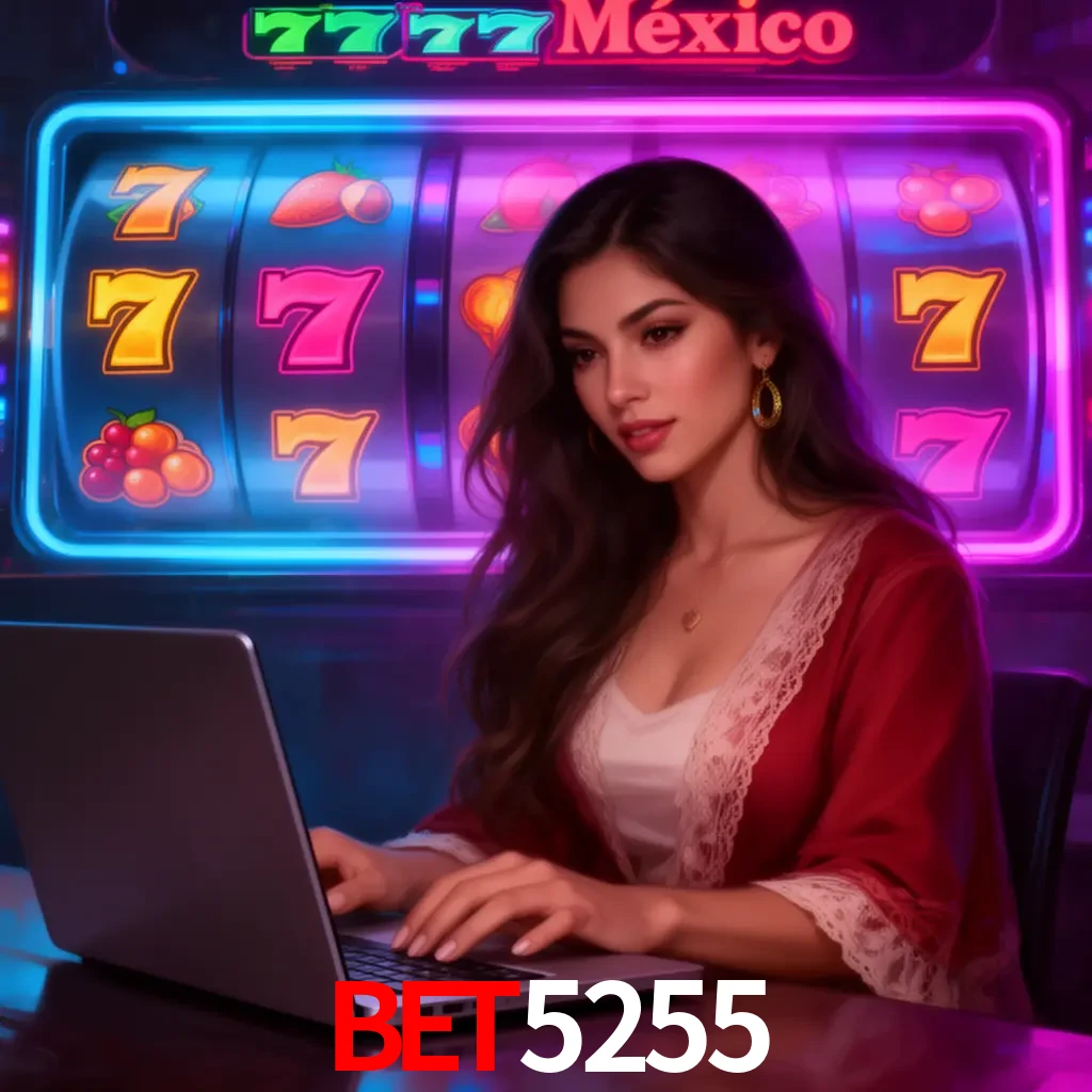 BET5255 Slots - tragamonedas, RTP y control Tragamonedas BET5255 con símbolos, saldo móvil y reglas de apuesta visibles